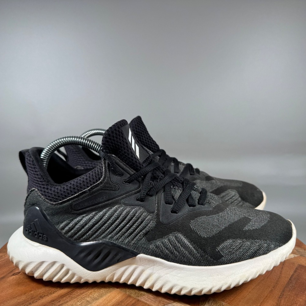 Adidas Alphabounce Beyond Black Carbon Grey Camo Running Shoes CG5581 Womens 8‎